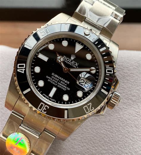 rolex black face submariner.